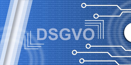 Schriftzug mit DSGVO
